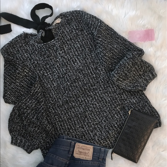 Oversized Lace Up Back Tunic Sweater - Picture 3 of 8